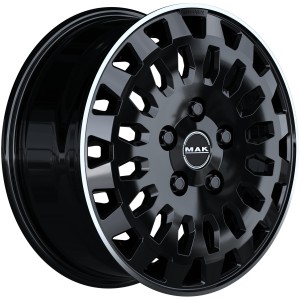 Janta aliaj MAK OVERLAND 7x17 6X130 ET51 GLOSS BLACK MIRROR RING