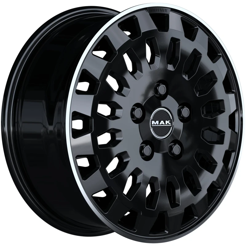 Janta aliaj MAK OVERLAND 6.5x16 6X120 ET51 GLOSS BLACK MIRROR RING