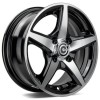 Janta aliaj Carbonado Crow 5.5x13 4x100 ET30 BFP - Black Front Polished