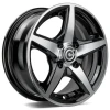 Janta aliaj Carbonado Crow 5.5x13 4x100 ET30 BFP - Black Front Polished