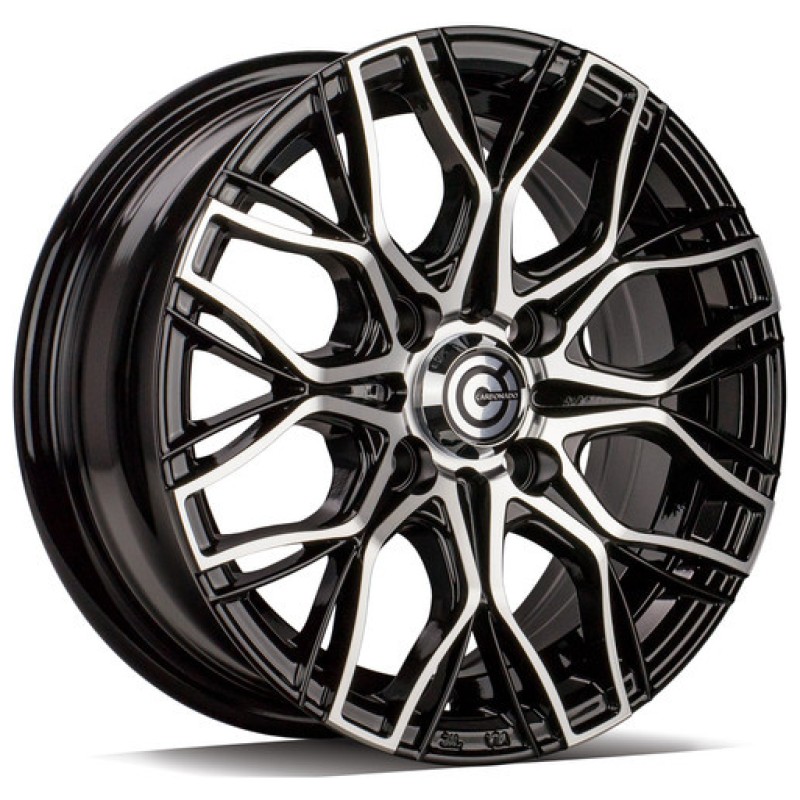 Janta aliaj Carbonado Trailer 5.5x13 4x100 ET30 BFP - Black Front Polished