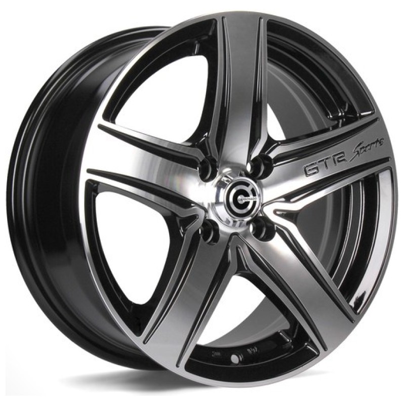 Janta aliaj Carbonado GTRSPORTS1 5.5x13 4x100 ET30 BFP - Black Front Polished