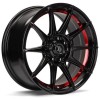 Janta aliaj seventy9 SCF-F 7x15 4x100 ET35 BGRIL- Black Glossy Red Inner Lip