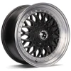 Janta aliaj seventy9 SV-E 7.0x15 4x100 ET30 DMBLP - Matt Black Front Polished Lip Polished