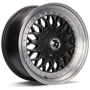 Janta aliaj seventy9 SV-E 7.0x15 4x100 ET30 DMBLP - Matt Black Front Polished Lip Polished