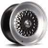 Janta aliaj seventy9 SV-F 7x15 4x100 ET30 DMBLP - Matt Black Front Polished Lip Polished