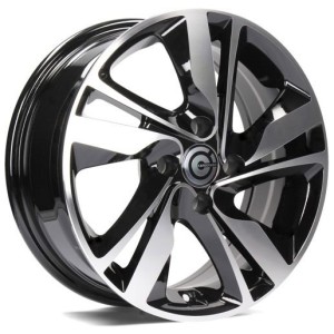 Janta aliaj Carbonado Sunshine 6.0x15 4x100 ET35 BFP - Black Front Polished