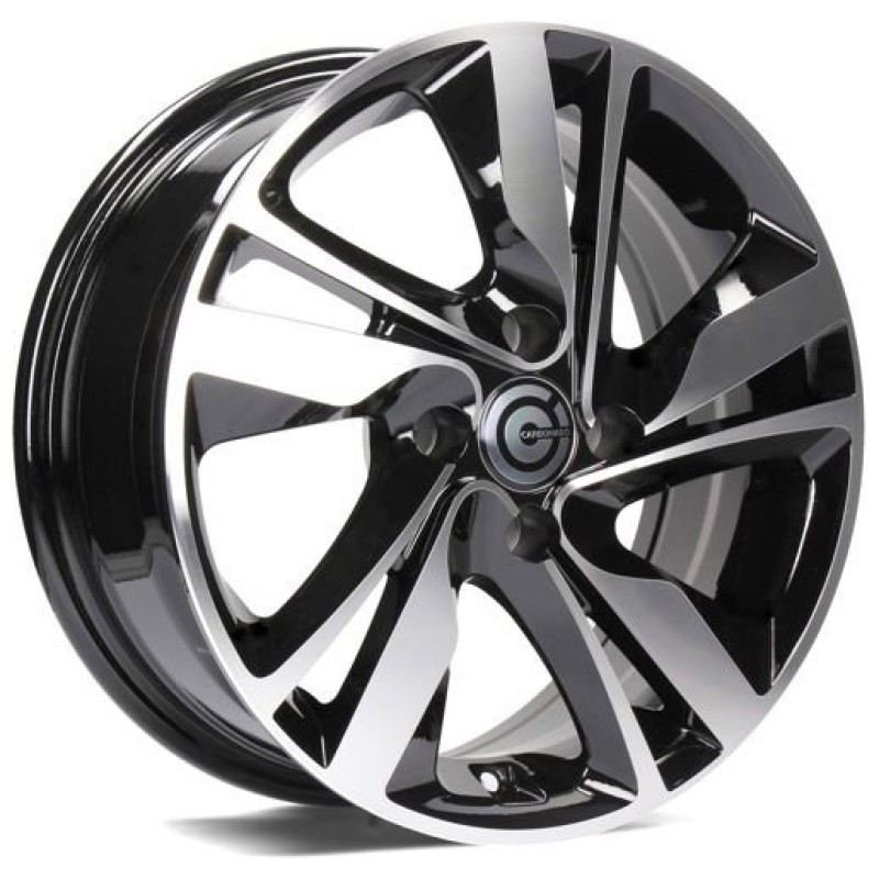 Janta aliaj Carbonado Sunshine 6.0x15 4x100 ET35 BFP - Black Front Polished