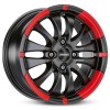 Janta aliaj Ronal R59 6x15 4x108 ET20 MCR - Jetblack-Matt-Red Rim