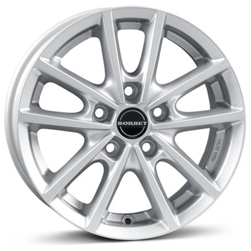 Janta aliaj Borbet W 6.0x15 5x100 ET43 CS - Crystal silver