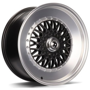 Janta aliaj seventy9 SV-F 7.0x16 4x100 ET35 DMBLP - Matt Black Front Polished Lip Polished