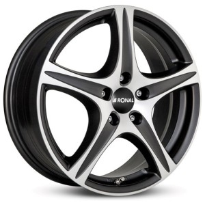 Janta aliaj Ronal R56 6.5x16 4x108 ET40 MBF - Mattschwarz-Frontkopiert