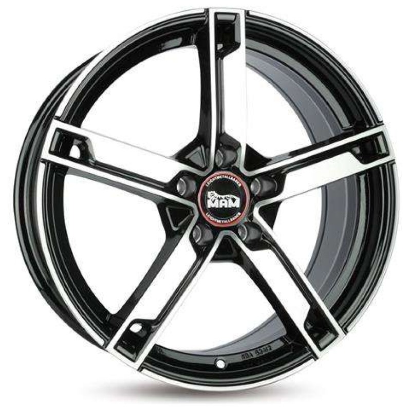 Janta aliaj MAM Leichtmetallräder W4 6.5x16 5x112 ET48 BFP - Black Front Polish