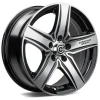Janta aliaj Carbonado GTR Sports 1 7x16 5x118 ET40 BFP - Black Front Polished