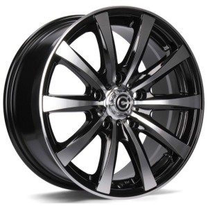 Janta aliaj Carbonado Raven 7.0x16 5x118 ET40 BFP - Black Front Polished