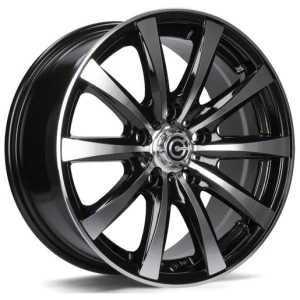 Janta aliaj Carbonado Raven 7.0x16 5x118 ET40 BFP - Black Front Polished