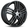 Janta aliaj Ronal R57 7.0x17 4x100 ET35 MBF - Mattschwarz-Frontkopiert