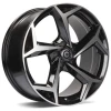 Janta aliaj Carbonado Tropico 7.5x17 5x100 ET40 BFP - Black Front Polished
