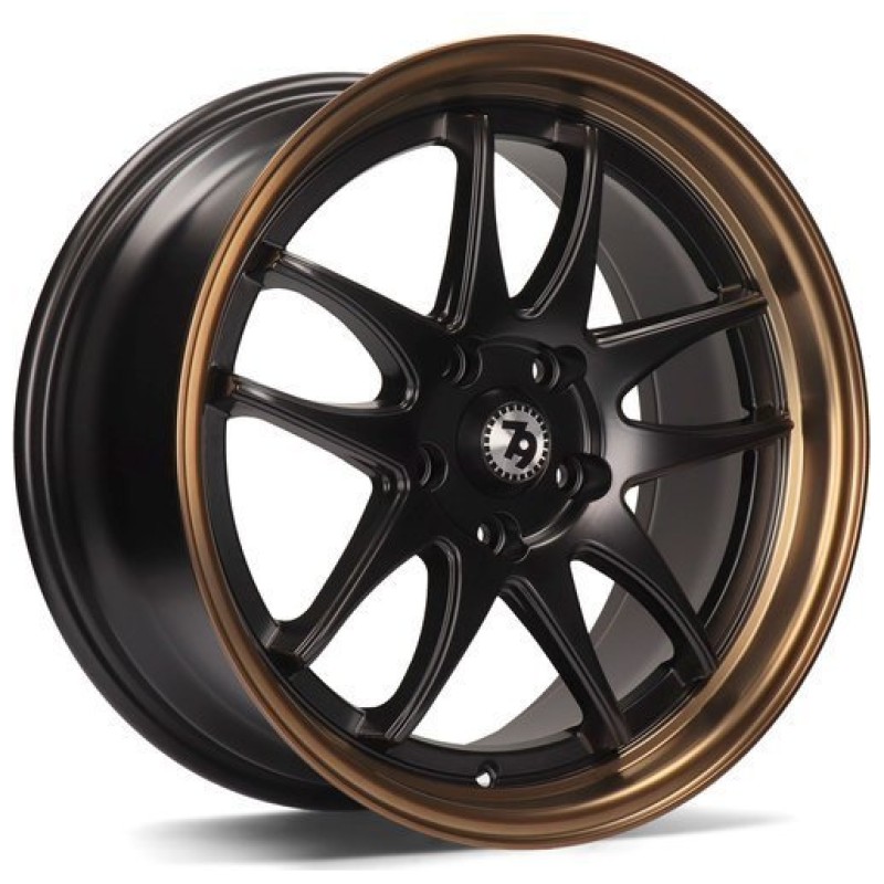 Janta aliaj seventy9 SV-I 8.0x17 5x112 ET35 DMBLB - Deep Matt Black Bronze Lip