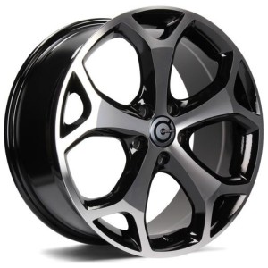 Janta aliaj Carbonado LASVEGAS 8.0x18 5x108 ET50 BFP - Black Front Polished
