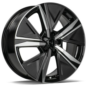 Janta aliaj Carbonado Musketeer 7.5x18 5x108 ET44 BFP - Black Front Polished