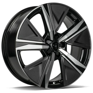 Janta aliaj Carbonado Musketeer 7.5x18 5x108 ET44 BFP - Black Front Polished
