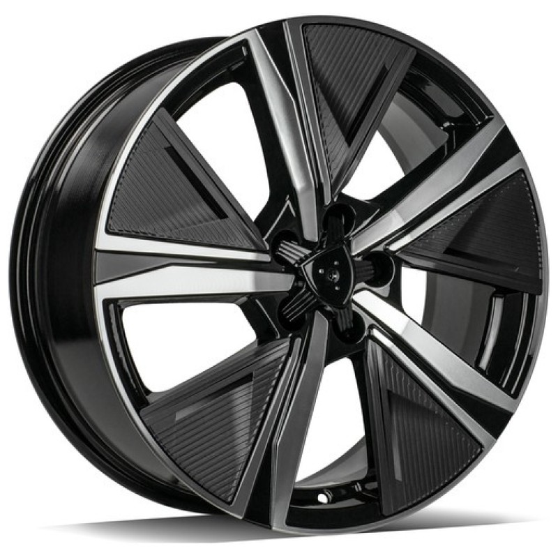 Janta aliaj Carbonado Musketeer 7.5x18 5x108 ET44 BFP - Black Front Polished