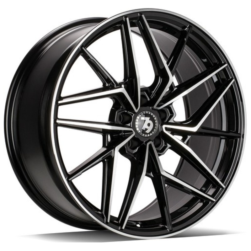 Janta aliaj seventy9 SCF-I 8.0x18 5x112 ET45 BFP - Black Front Polished
