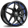 Janta aliaj seventy9 SV-B 8x18 5x112 ET35 BGBIL - Black Glossy Blue Inner Lip