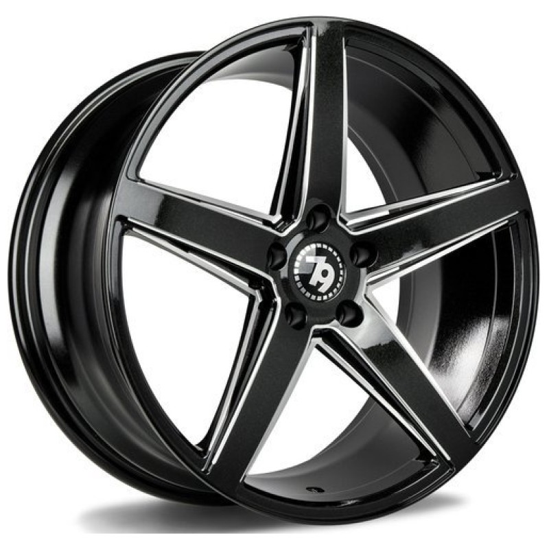 Janta aliaj seventy9 SV-N 9.0x18 5x112 ET40 BE - Galaxy Black Window Edges