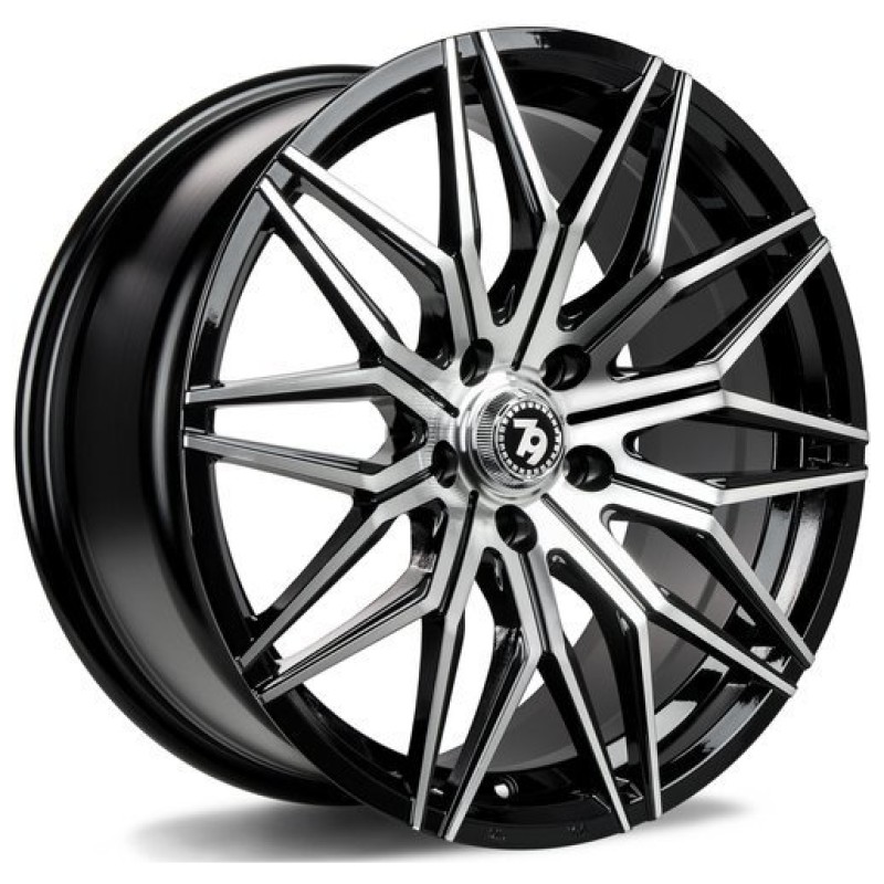 Janta aliaj seventy9 SV-O 8.0x18 5x112 ET35 BFP - Black Front Polished