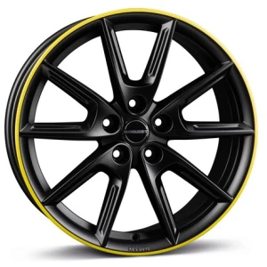 Janta aliaj Borbet LX18 8.0x18 5x112 ET48 BMRY - Black Matt Rim Yellow