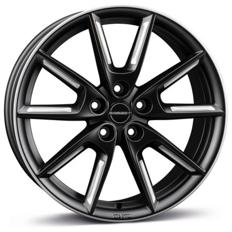 Janta aliaj Borbet LX18 8.0x18 5x112 ET48 BMSSR - Black Matt Silver Spoke Rim