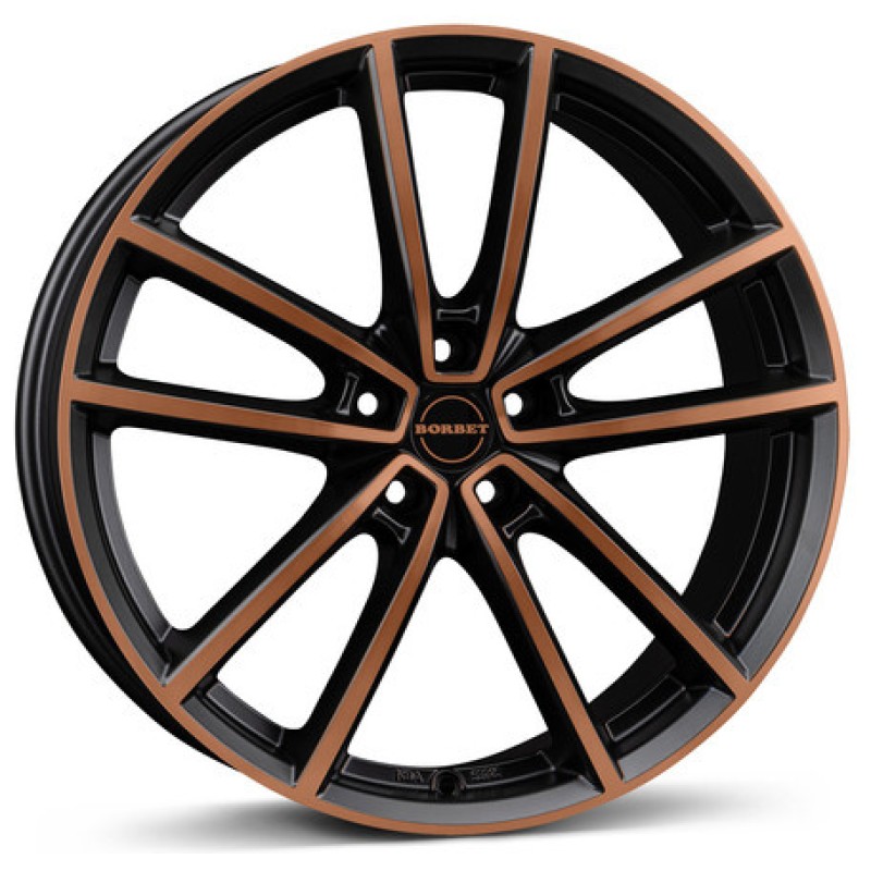 Janta aliaj Borbet W 8.0x18 5x112 ET40 BCPM - black copper polished matt