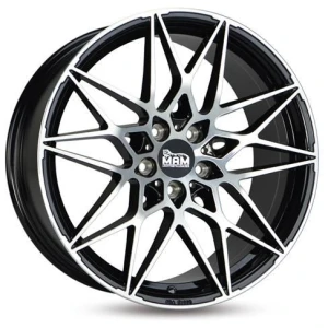Janta aliaj MAM Leichtmetallräder B2 8.0x18 5x112 ET30 BFP - Black Front Polish