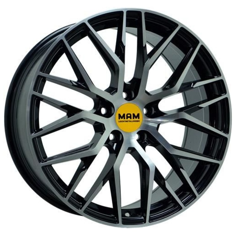 Janta aliaj MAM Leichtmetallräder RS4 8.0x18 5x112 ET30 BFP - Black Front Polish