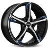 Janta aliaj Ronal R62 blue 7.5x18 5x112 ET51 JBFB - Jetblack-Matt-Frontkopiert