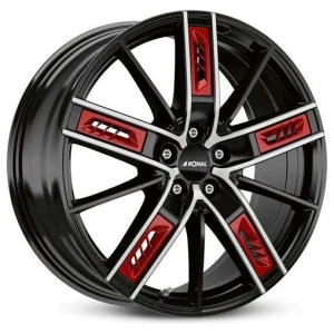 Janta aliaj Ronal R67 8.0x18 5x112 ET30 JBF - Jetblack-Frontkopiert
