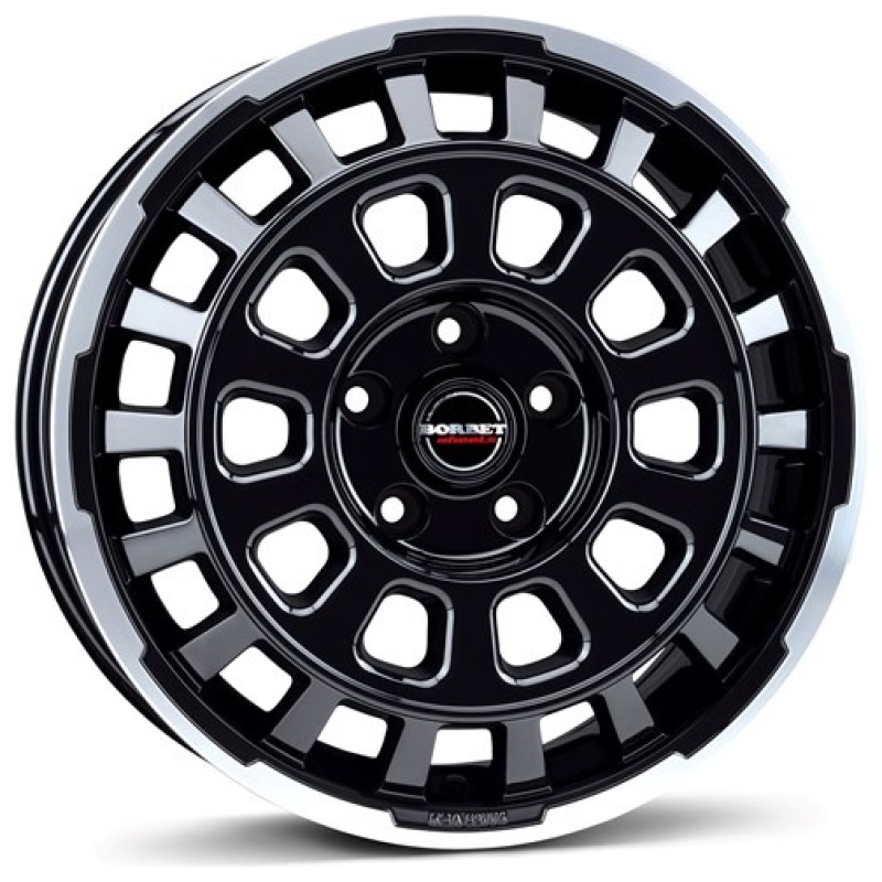 Janta aliaj Borbet CW7 7.5x18 5x118 ET53 BRPG - Black Rim Polished Glossy