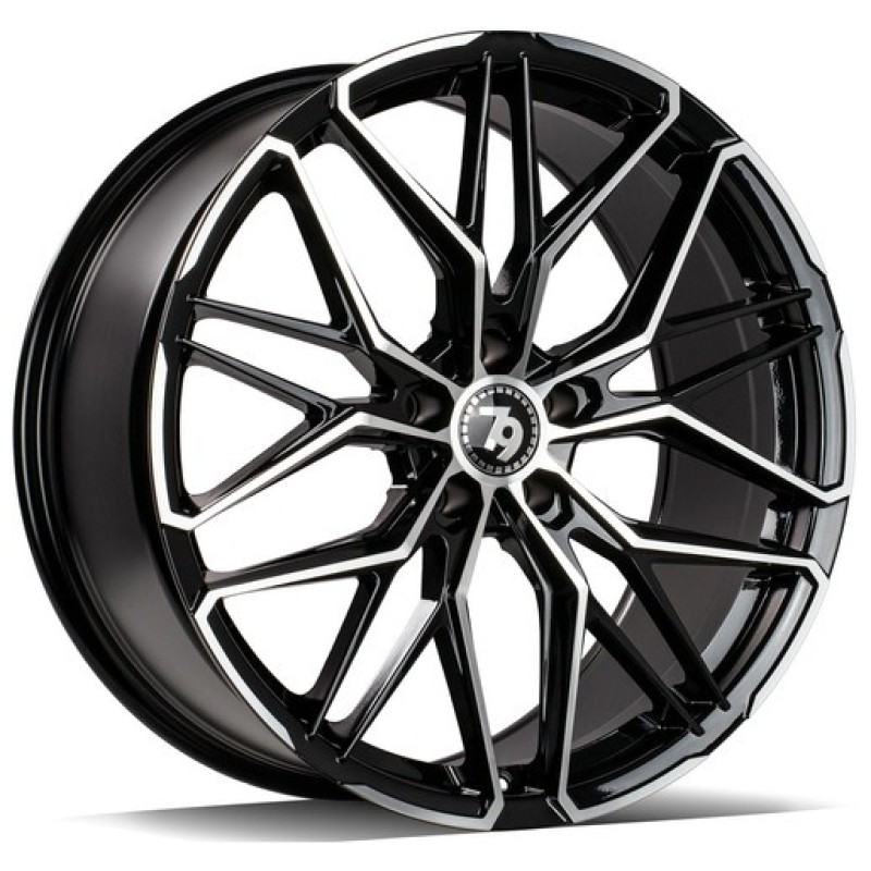 Janta aliaj seventy9 SCF-J 8.0x18 5x120 ET30 BFP - Black Front Polished