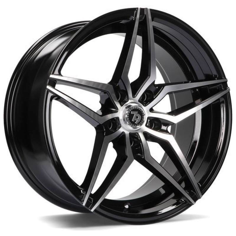 Janta aliaj seventy9 SV-A 9.0x18 5x120 ET35 BFP - Black Front Polished