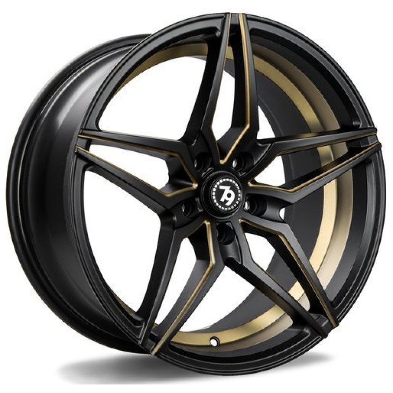 Janta aliaj seventy9 SV-A 9.0x18 5x120 ET35 DMBMG - Deep Matt Black Milled Gold