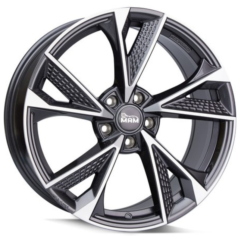 Janta aliaj MAM Leichtmetallräder RS6 8.0x18 5x120 ET35 PFP -  Palladium Front Polish