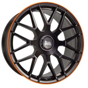 Janta aliaj MAM Leichtmetallräder GT1 8.5x19 5x108 ET45 MBLO - Matt black lip orange
