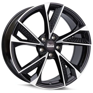Janta aliaj MAM Leichtmetallräder RS6 8.5x19 5x108 ET45 BFP - Black Front Polished