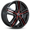 Janta aliaj Ronal R57 7.5x19 5x108 ET55 MCR - Jetblack-Red Spoke