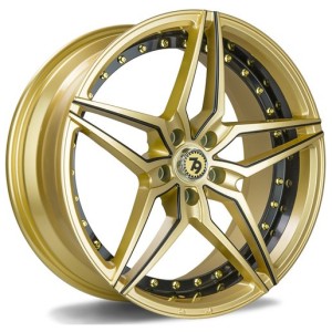 Janta aliaj seventy9 SV-AR 9.5x19 5x112 ET38 GBLMB - Gold Black Lip Milled Black