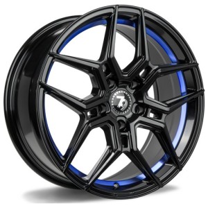 Janta aliaj seventy9 SV-B 9.5x19 5x112 ET38 BGBIL - Black Glossy Blue Inner Lip