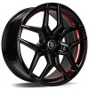 Janta aliaj seventy9 SV-B 8.5x19 5x112 ET35 BGRIL- Black Glossy Red Inner Lip