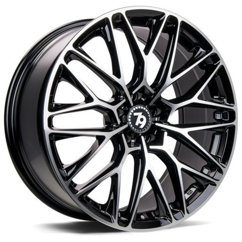 Janta aliaj seventy9 SV-P 8.5x19 5x112 ET30 BFP - Black Front Polished